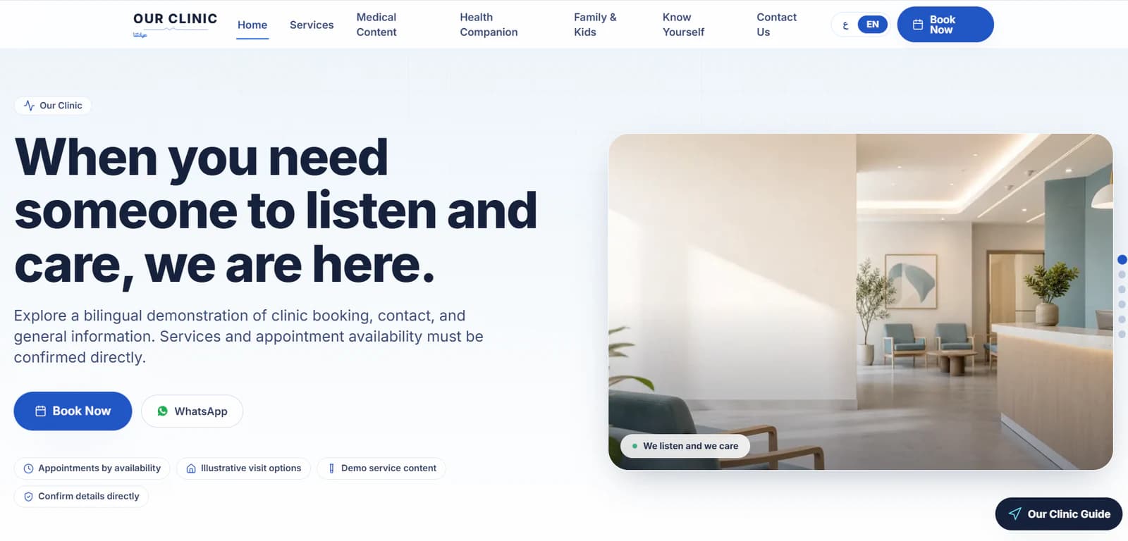 A digital product interface built by DOMINASE